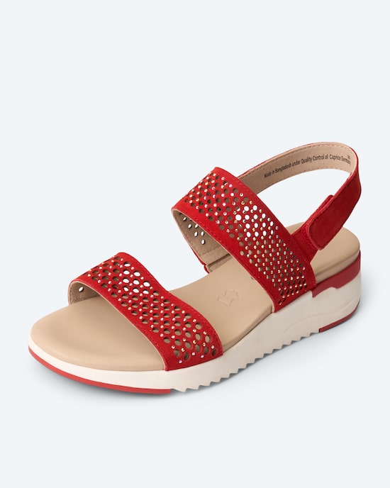 Produktabbildung für Strass Sandale mit Perforation