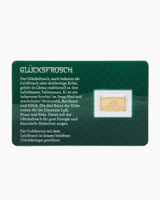 Produktabbildung für Goldbarren chinesischer Glücksfrosch