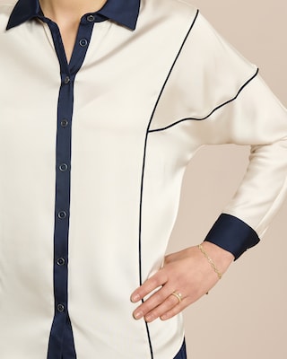 Produktabbildung 5 für Bluse mit Kontrastdetail