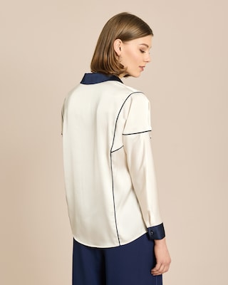 Produktabbildung 4 für Bluse mit Kontrastdetail