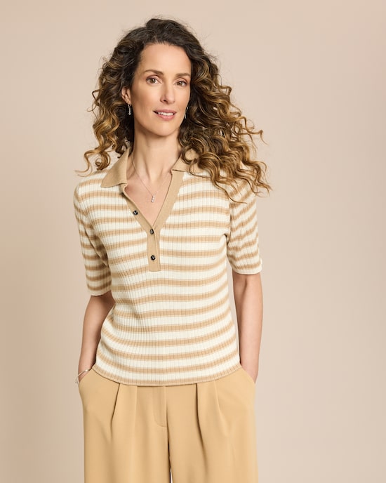 Produktabbildung für Gestricktes Poloshirt