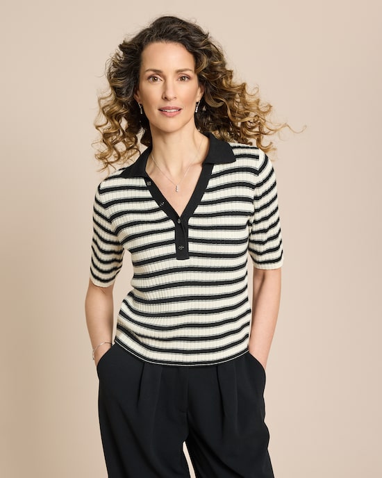 Produktabbildung für Gestricktes Poloshirt