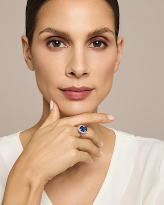 Produktabbildung 5 für Ring mit Tansanit AAAAA und Brillanten