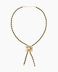 Produktabbildung für Collier mit Blütenanhänger und Zirkonia