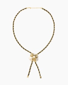 Produktabbildung für Collier mit Blütenanhänger und Zirkonia