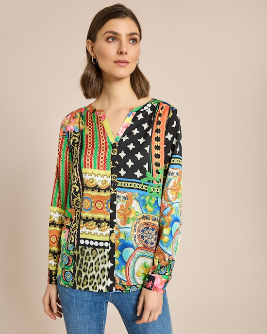 Produktabbildung für Longbluse mit Exklusivdruck