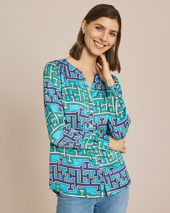 Produktabbildung für Longbluse mit Exklusivdruck