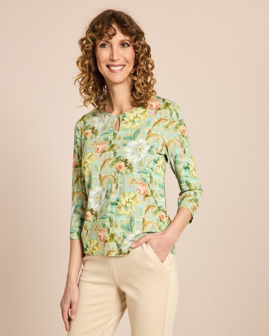 Produktabbildung für Shirt mit floralem Print