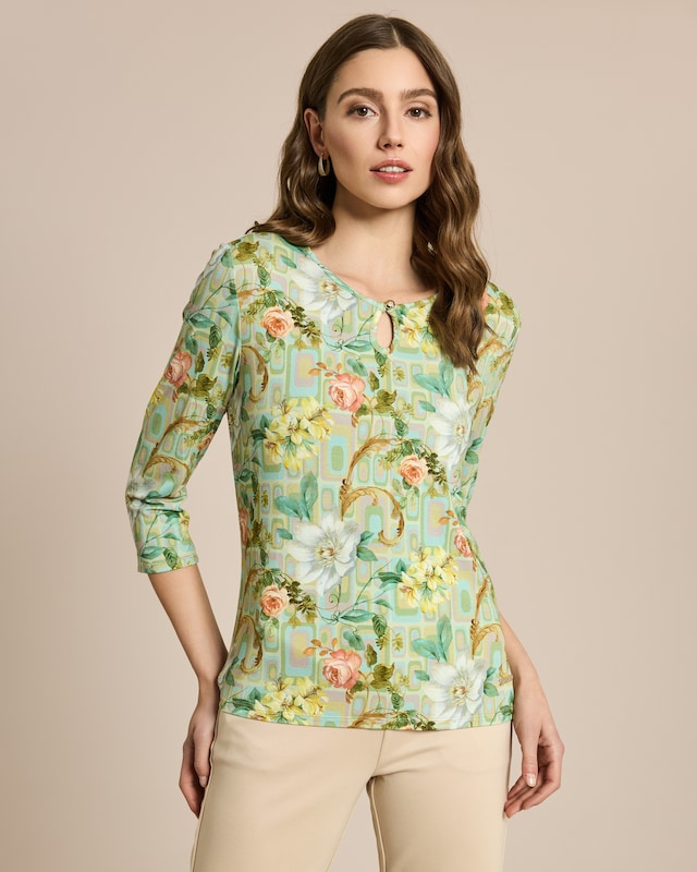 Shirt mit floralem Print