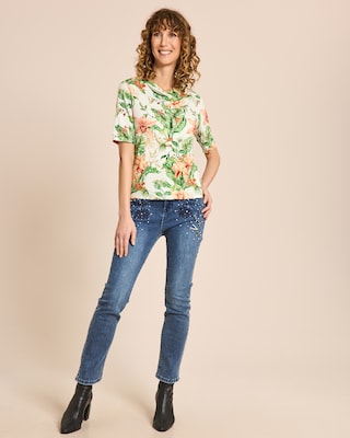 Produktabbildung 3 für Shirt mit Allover-Blumenprint