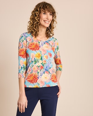 Produktabbildung 2 für Shirt mit Blumenmotiv