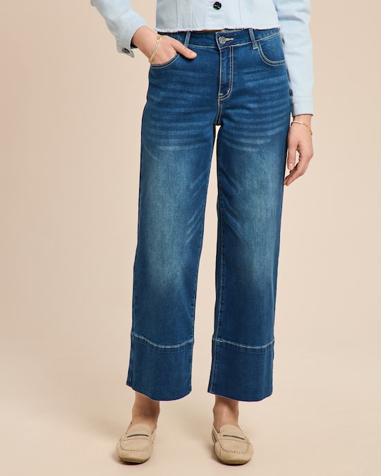 Produktabbildung für Jeans mit breitem Saumabschluss