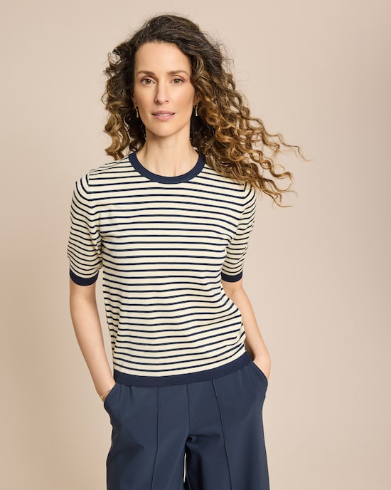 Produktabbildung für Strickpullover Kurzarm