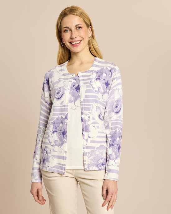 Produktabbildung für Classic Twin-Set Blumen&Streifen