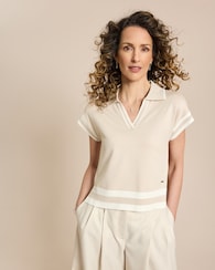 Produktabbildung für Strick Poloshirt