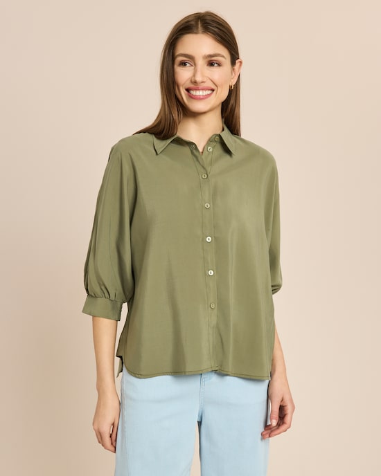 Produktabbildung für Oversized Blusen-Set mit Fledermausarm