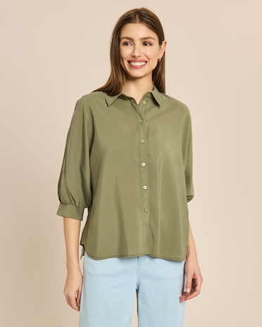 Produktabbildung für Oversized Blusen-Set mit Fledermausarm