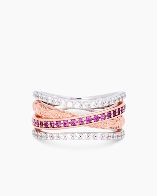 Produktabbildung 4 für Ring mit Rhodolith und Zirkon