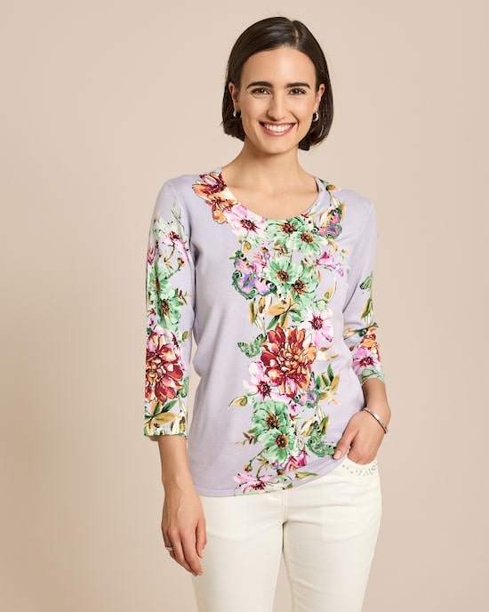 Produktabbildung für Classic Pullover Frühlingsblumen