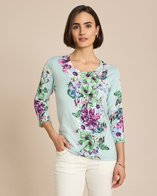 Produktabbildung für Classic Pullover Frühlingsblumen