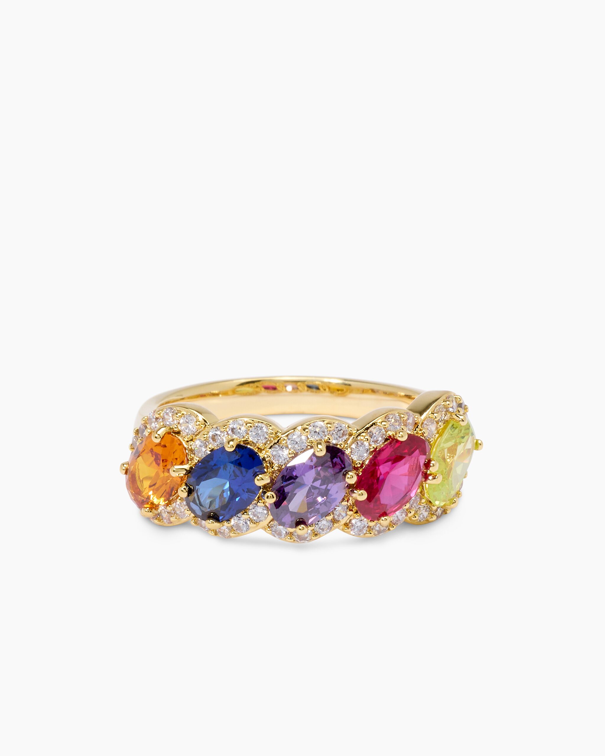 Produktabbildung für Ring mit Zirkonia und Kristallen
