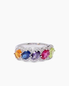 Produktabbildung für Ring mit Zirkonia und Kristallen