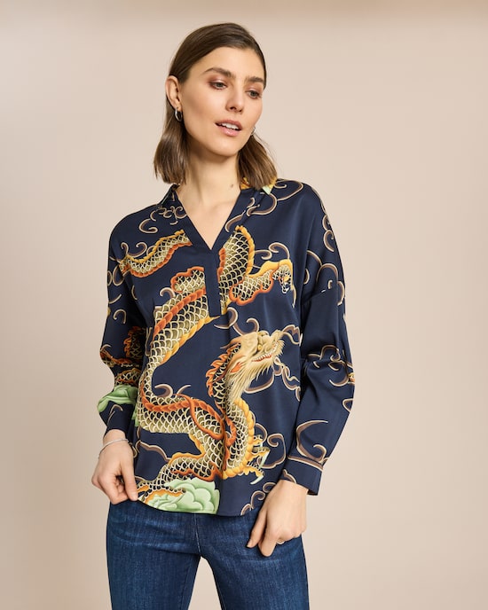 Produktabbildung für Bluse mit Exklusivdruck