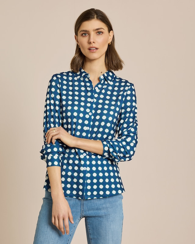 Bluse aus Jersey mit Exklusivdruck