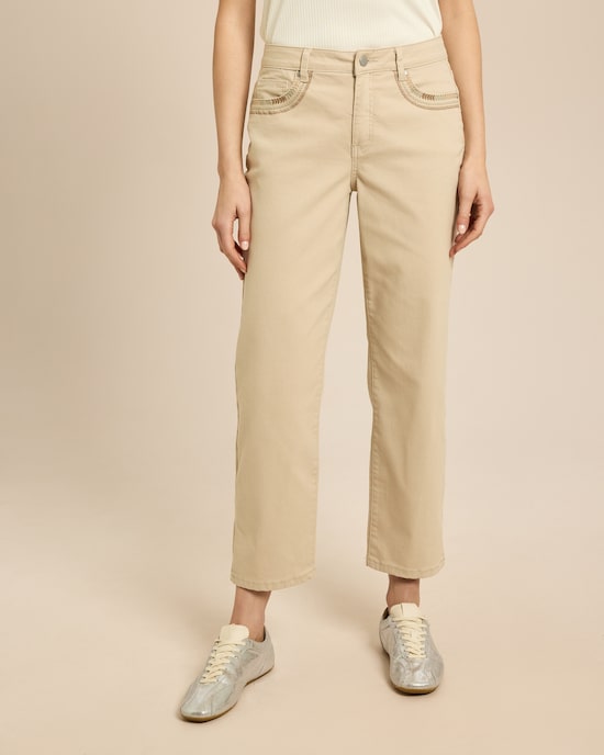 Produktabbildung für Straight leg Jeans mit Stickerei