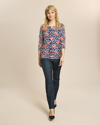 Produktabbildung 3 für Shirt mit Animal-Blumendruck