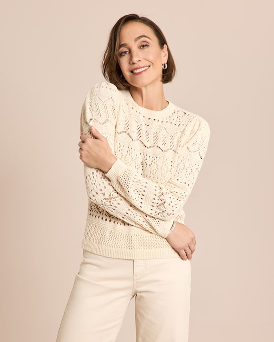 Produktabbildung für Pullover aus Ajourstrick