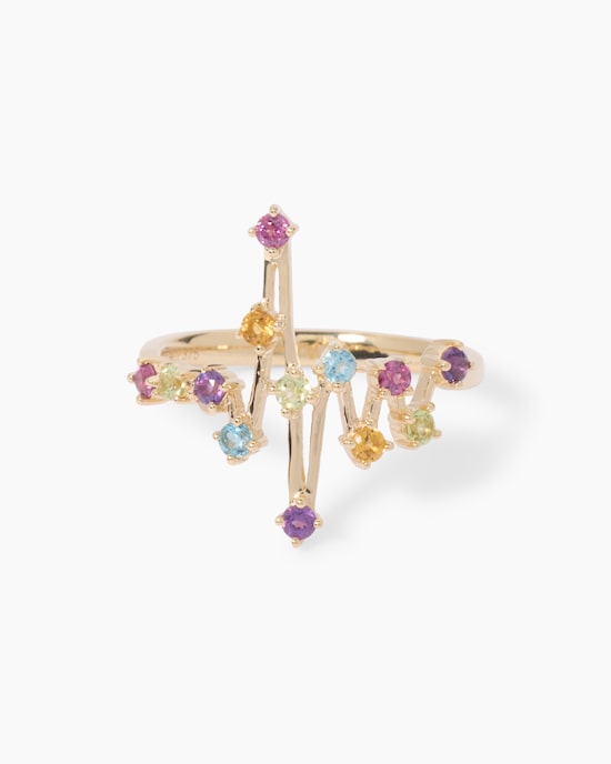 Produktabbildung für Ring mit Multi-Edelsteinen
