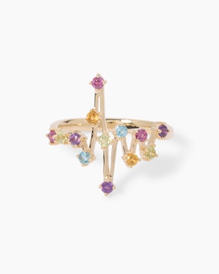 Produktabbildung 2 für Ring mit Multi-Edelsteinen