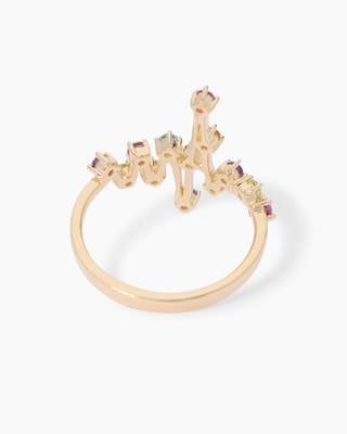 Produktabbildung 4 für Ring mit Multi-Edelsteinen