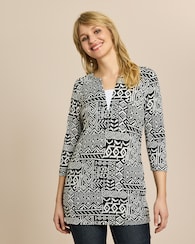 Produktabbildung für Longshirt mit Ethno-Druck