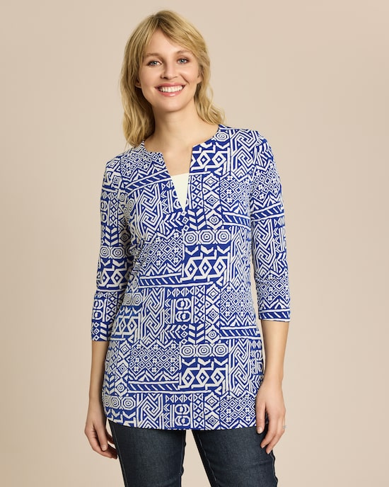 Produktabbildung für Longshirt mit Ethno-Druck