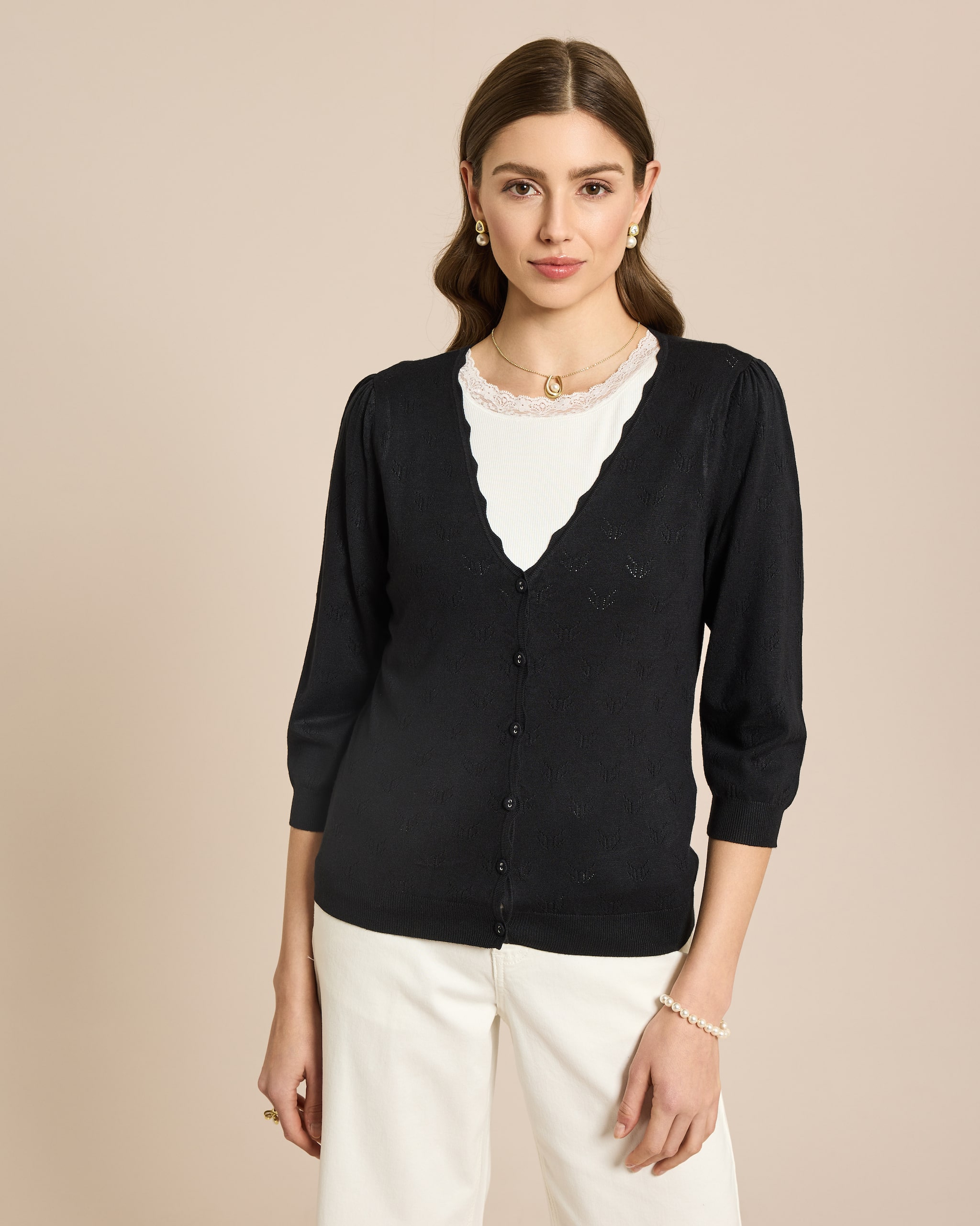 Produktabbildung für Cardigan Ajourstrick
