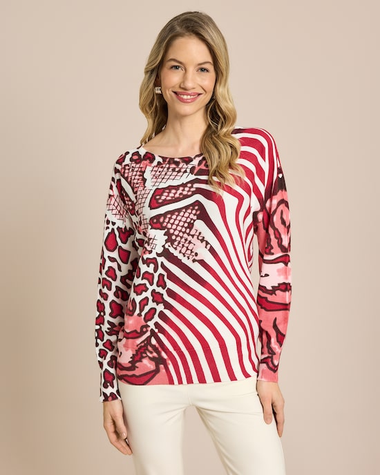 Produktabbildung für Pullover mit Allover Druck