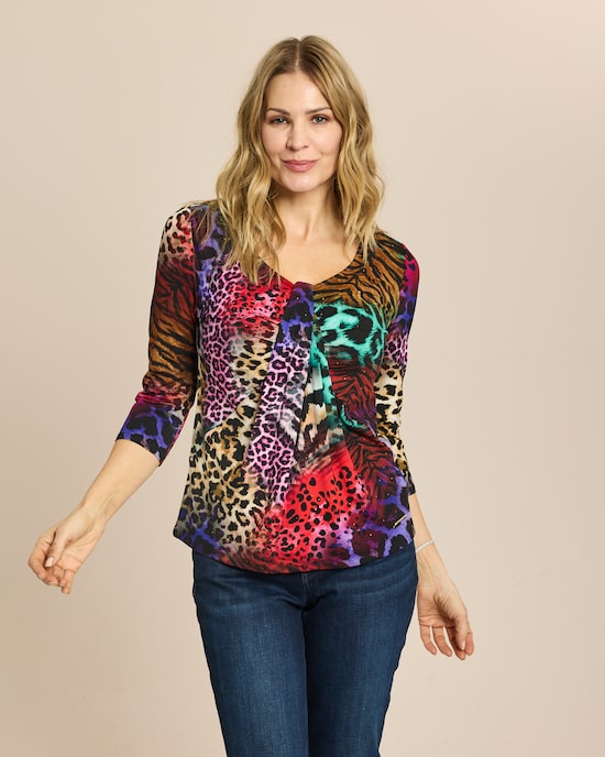 Produktabbildung für Shirt Multicolor-Animalprint