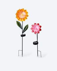 Produktabbildung für 2 Solar-Gartenstecker "Blumenspiel"