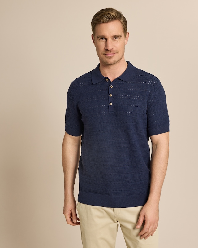 Strick-Poloshirt Vacation