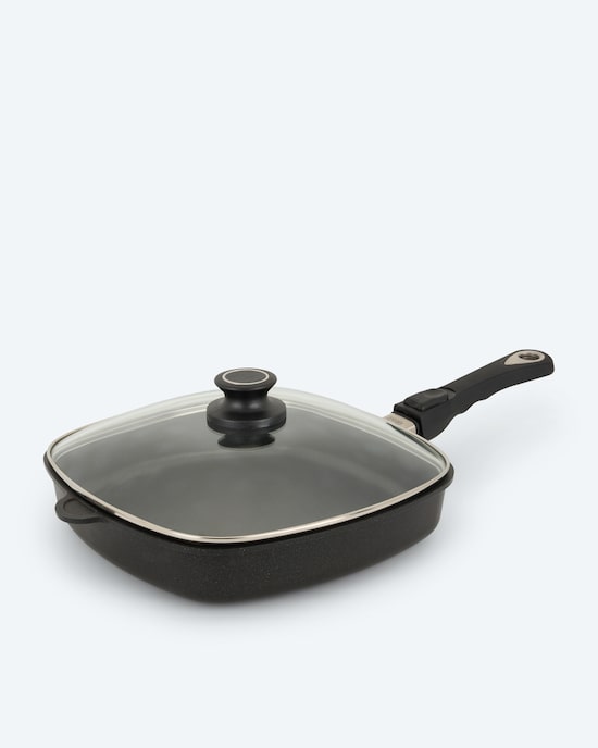 Produktabbildung für Viereckpfanne mit Glasdeckel