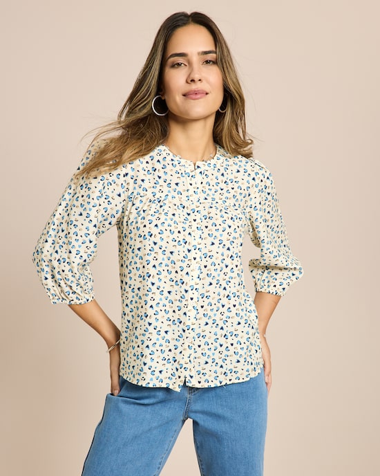 Produktabbildung für Bluse mit Allover-Print