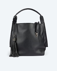 Produktabbildung für Tasche mit Logo-Ausbrenner und Quaste