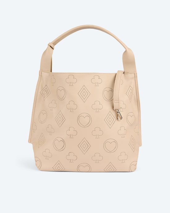 Produktabbildung für Tasche mit Logo-Ausbrenner und Quaste