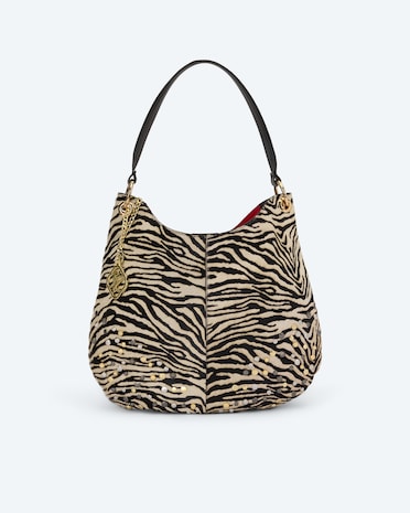Produktabbildung für Ledertasche Zebra mit Schmuck