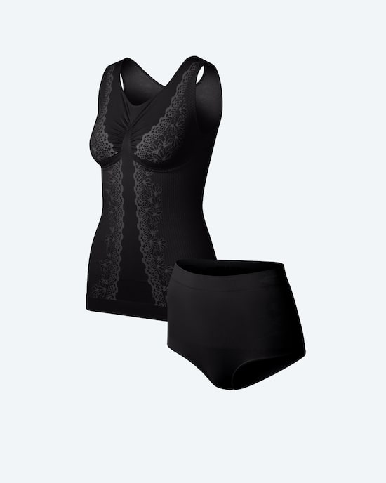 Produktabbildung für Set M.Control: Top Spitzenweste und Slip