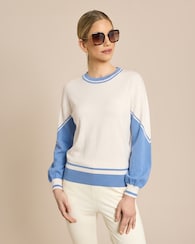 Produktabbildung für Pullover in Bicolor-Optik