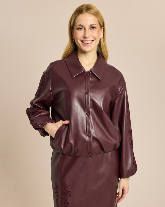 Produktabbildung für PU Leder Blouson