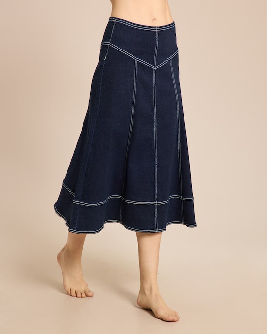 Produktabbildung für Superflex Denim Midirock